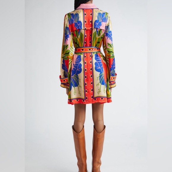 Farm Rio Surreal Scarf Print Shirtdress - Picture 8 of 10